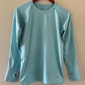Forever 21 Active blue long sleeve seamless top